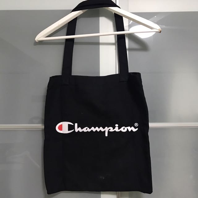 champion tote bag black
