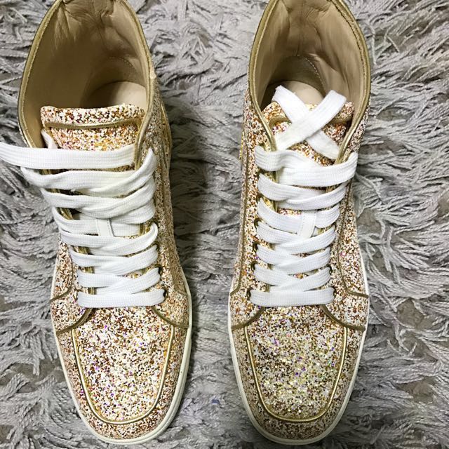 Christian louboutin clearance sequin sneakers