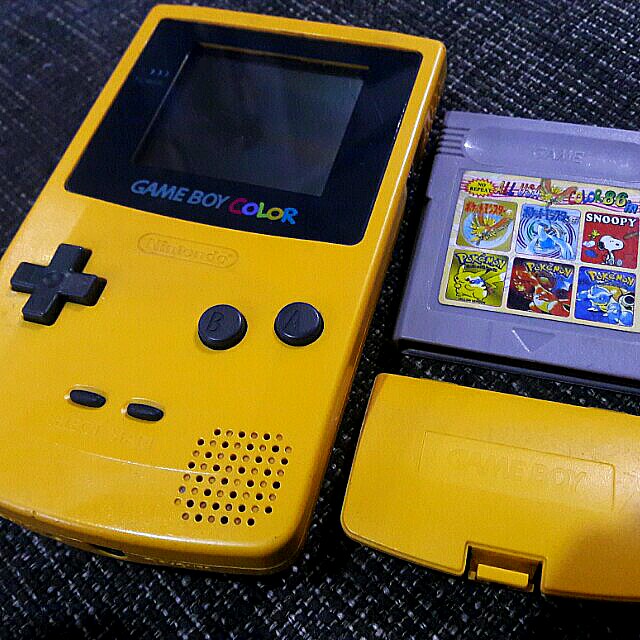 Gameboy Color W Pokemon Yellow 86in1 Game Video Gaming Video Game Consoles On Carousell