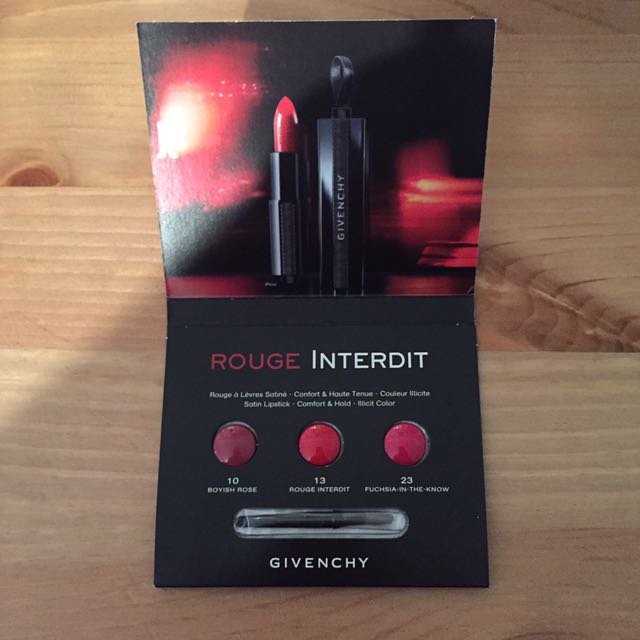 Givenchy Rouge sample （分類：化妝品）位於 Hong Kong。 由 wanwancheung 提交（商品編號 142076138，圖片 1）。簡介： 。