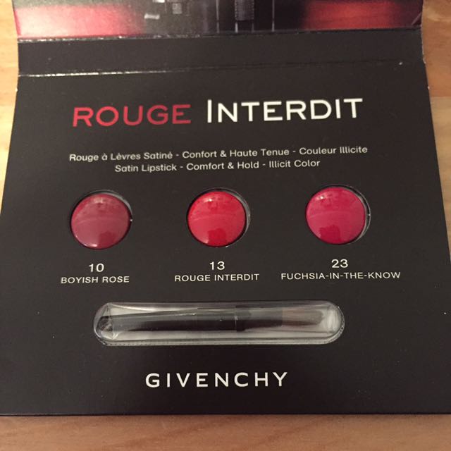 Givenchy Rouge sample （分類：化妝品）位於 Hong Kong。 由 wanwancheung 提交（商品編號 142076138，圖片 2）。簡介： 。