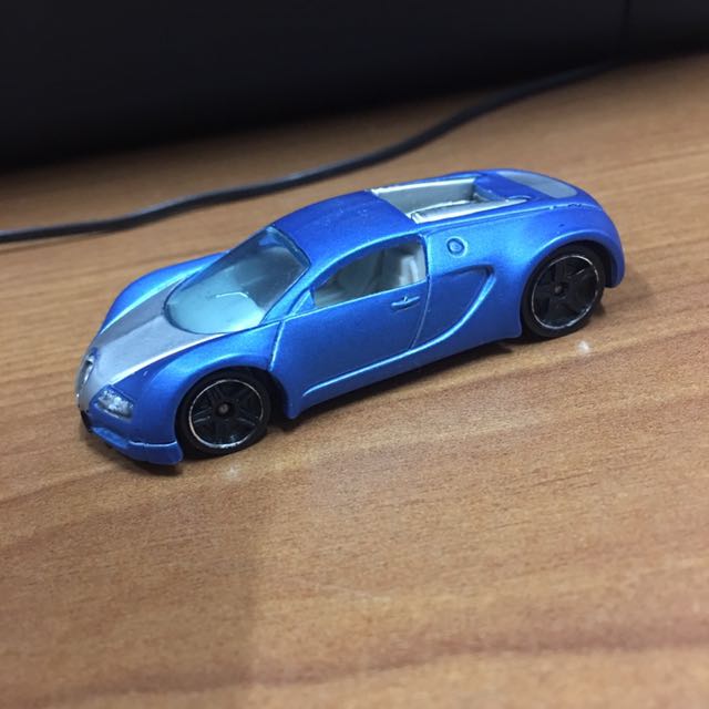Hot Wheels Bugatti Veyron Blue loose Hobbies Toys Toys Games