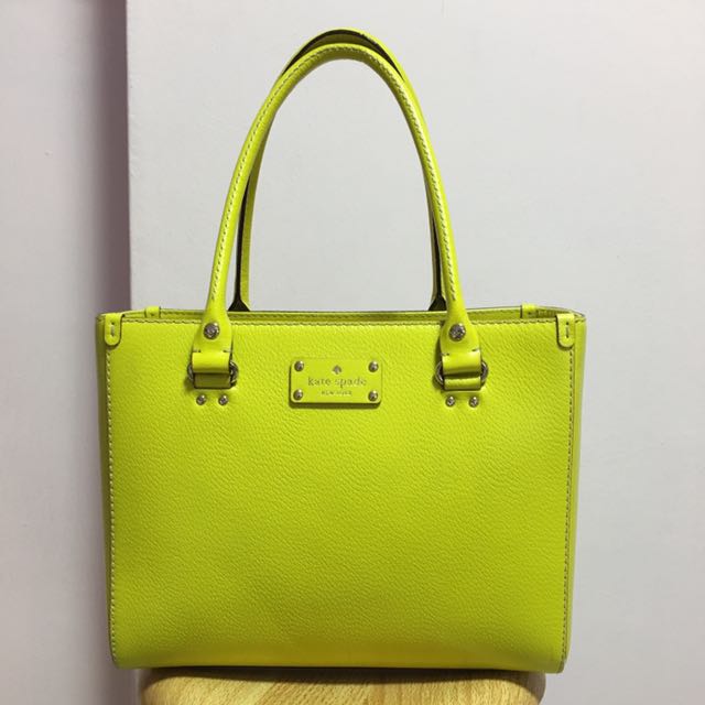 kate spade yellow bucket bag