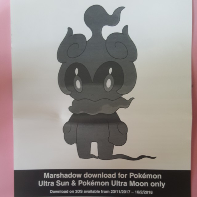 Marshadow Code For Ultra Sun Ultra Moon Toys Games Video Gaming Video Games On Carousell