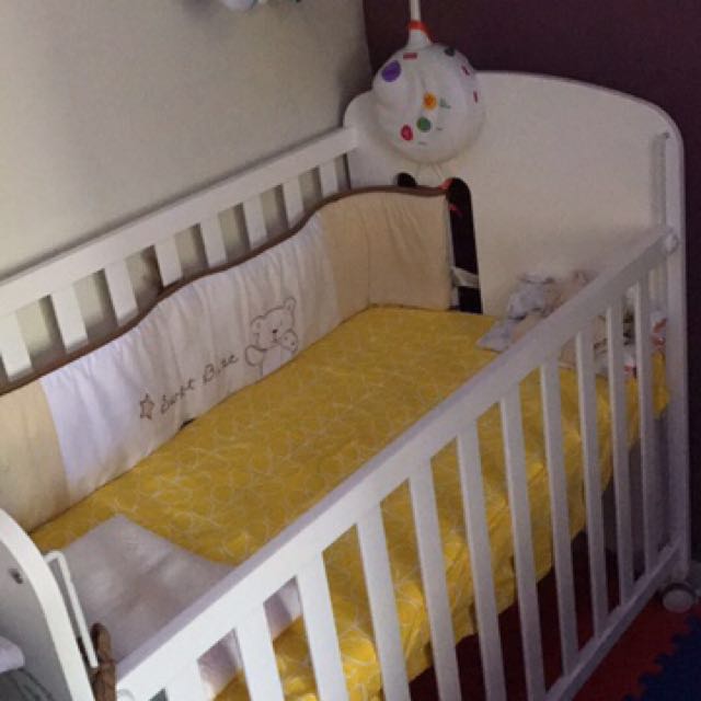 Micuna Sweet Bear Baby Cot with Relax System and 4" Micuna Spring