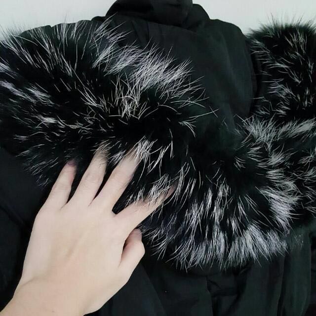 REAL FUR TRIM Brand New Winter Coat Jacket Parka Padded Duck Down Females Female Women Woman Ladies Lady F6
