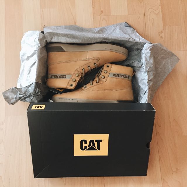 SALE BNWT CAT CATERPILLAR RYKER HONEY RESET SAFETY SHOES Men s