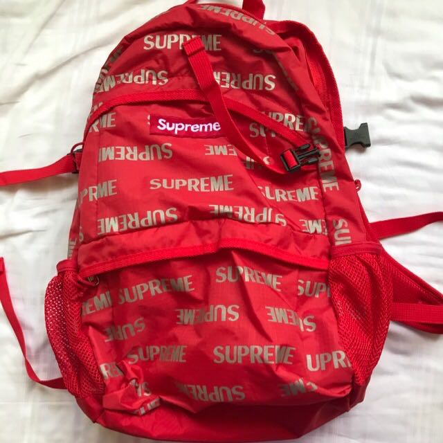 Supreme 3m Backpack Red, Men's Fashion, Bags & Wallets On Carousell