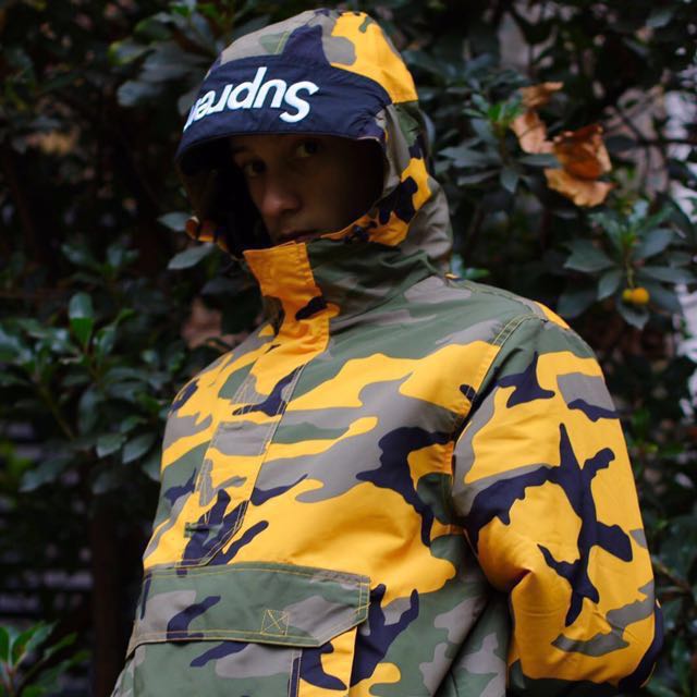 half zip camo pullover