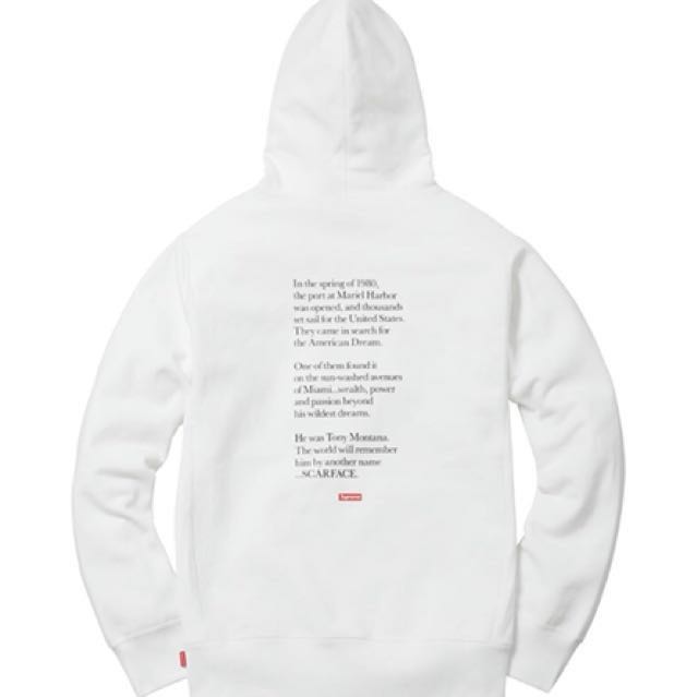 scarface hoodie supreme