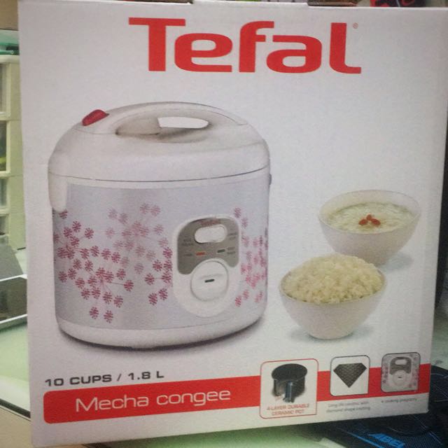 TEFAL MECHA CONGEE ( RICE COOKER ), TV & Home Appliances, Kitchen