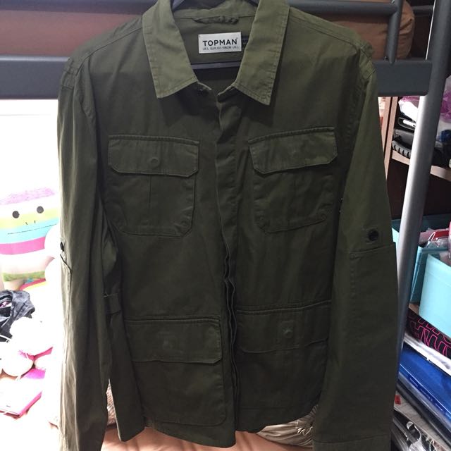 Topman Military Jacket Men s Fashion Tops Sets Formal Shirts