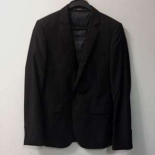 dandy 时尚窄版简约西装外套 黑色 2号