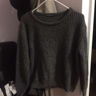 Brandy Melville grey sweater one size