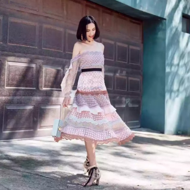 Self portrait inspired dress online