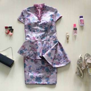 Party Dress Peplum Assimetryc