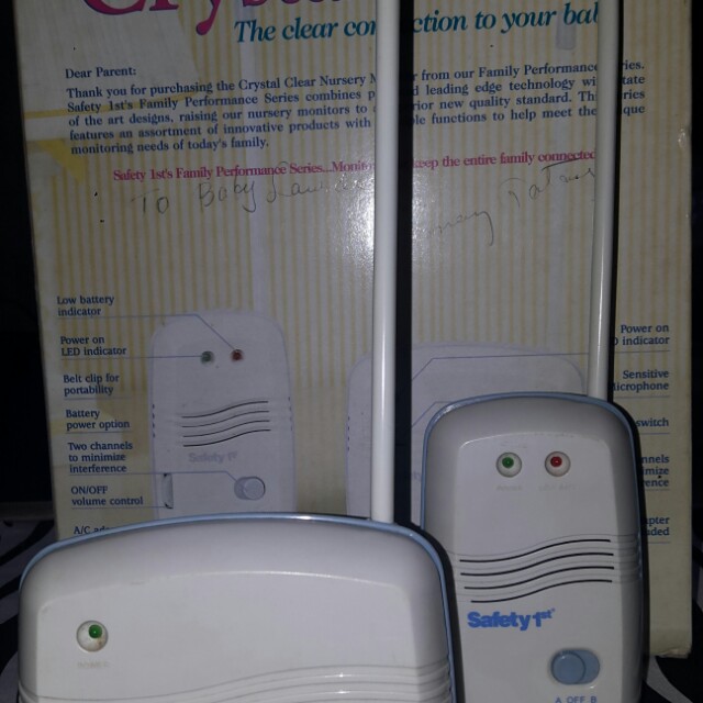 Baby Monitor Safety 1st Babies Kids Infant Playtime On Carousell
