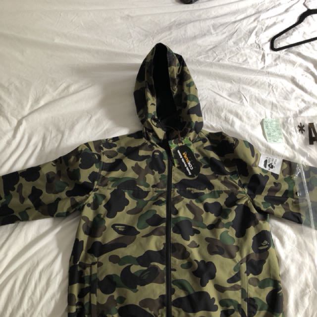 bape 1st camo hoodie jacket