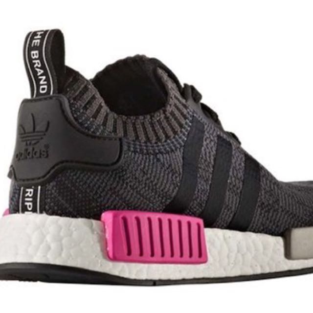 BNIB Adidas WMNS NMD R1 Core Black Shock Pink