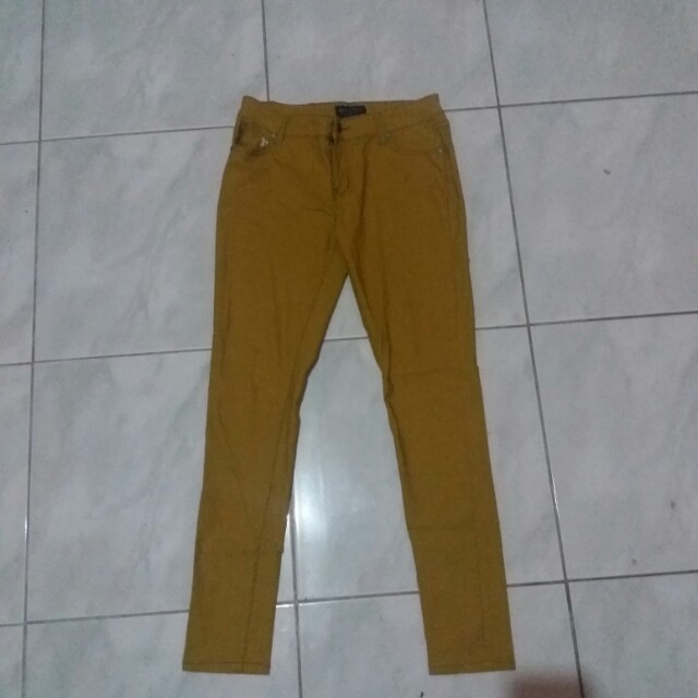plus size mustard pants
