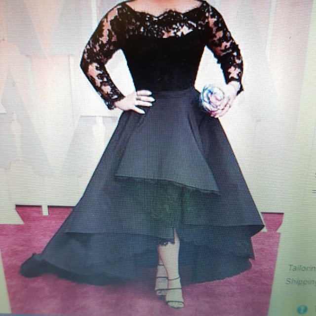 Uk 18 Chic Tulle Satin Bataeu Neckline A Line Celebrity Dress