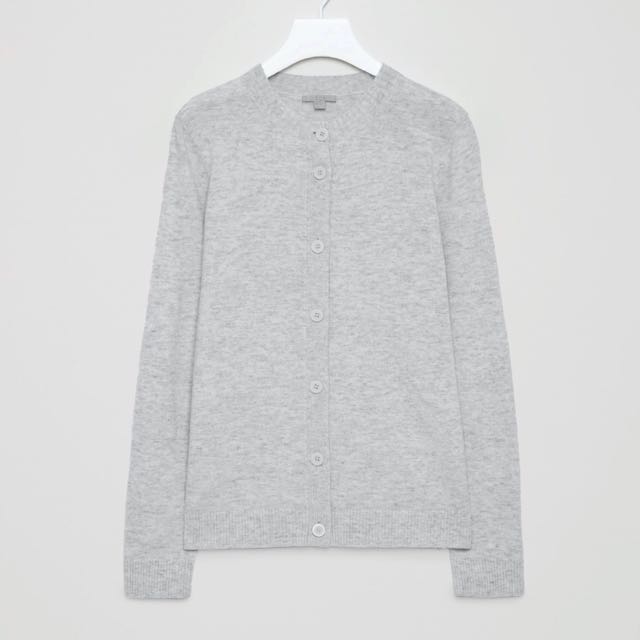 cos grey cardigan