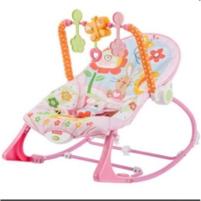 Fisher Price Infant To Toddler Rocker Chair With Music Pink On