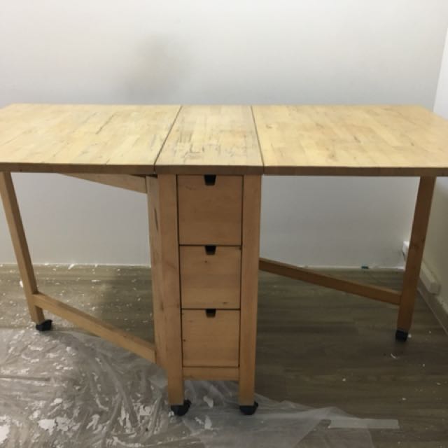 Ikea Drop Leaf Table Furniture Tables Chairs On Carousell