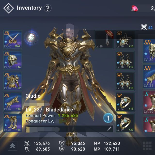 svar Land Arkitektur Lineage 2 Revolution Gludio BladeDancer CP 1.2m ++ for Sale, Video Gaming,  Gaming Accessories, Game Gift Cards & Accounts on Carousell