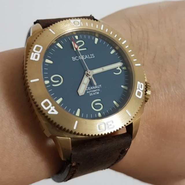 438 Lnib Aluminium Bronze Borealis Oceanaut Dive Watch Men S Fashion Watches On Carousell