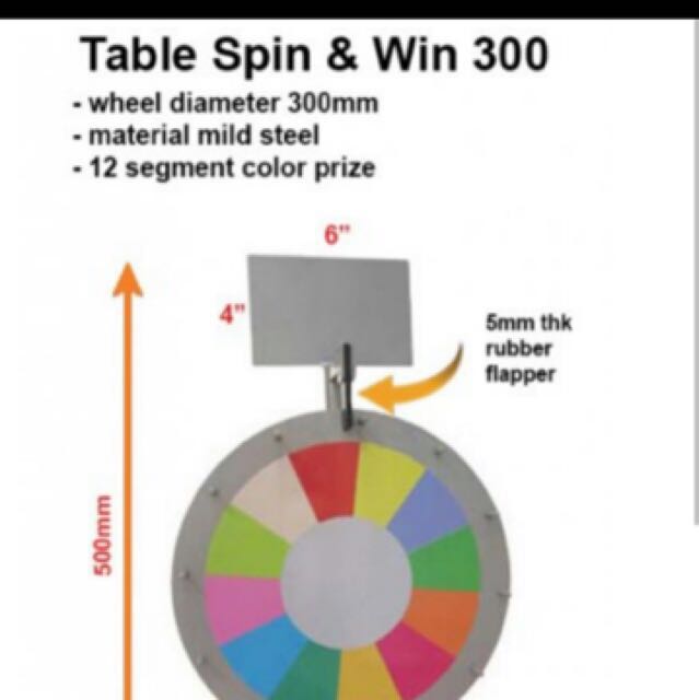 Metal Spin The Wheel Toys Games Others On Carousell