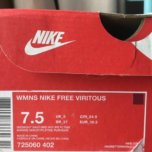 Nike Free Viritous Women s Fashion Footwear Sneakers on Carousell