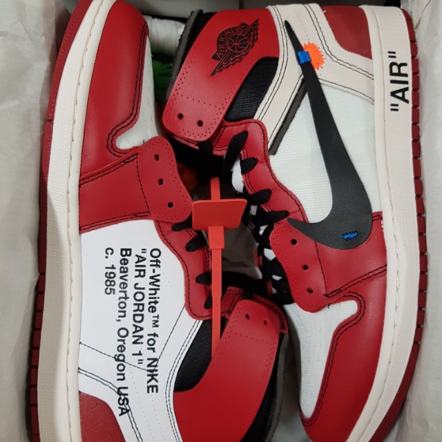 Air Jordan 1 LV x Off-white ( size 5uk ), Men's Fashion, Footwear, Sneakers  on Carousell