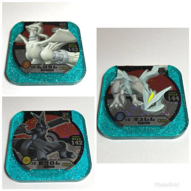 Pokemon Tretta 4star Master Reshiram Zekrom Kyurem Toys Games Board Games Cards On Carousell