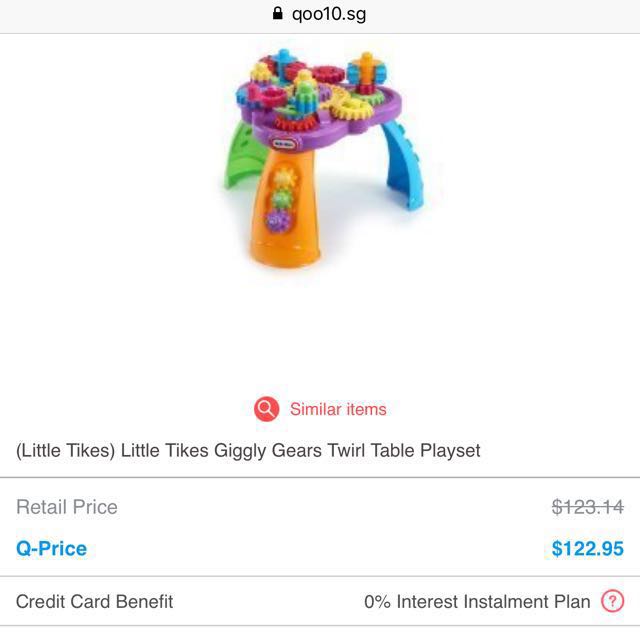 Giggly gears twirl table online
