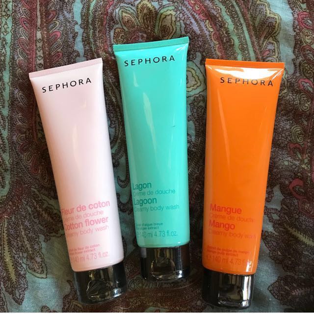 Sephora creamy body wash mango (140ml), Beauty & Personal Care, Face