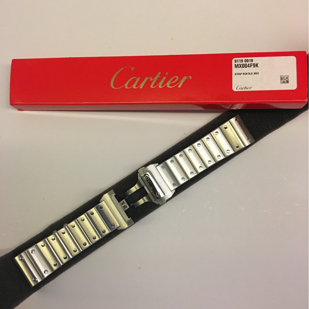 cartier santos 100 stainless steel strap