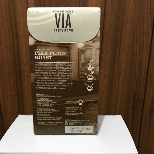 Starbucks Arabica Instant Coffee, Food & Drinks, Beverages on Carousell