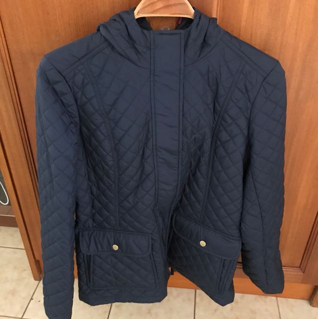 tommy hilfiger navy blue jacket womens