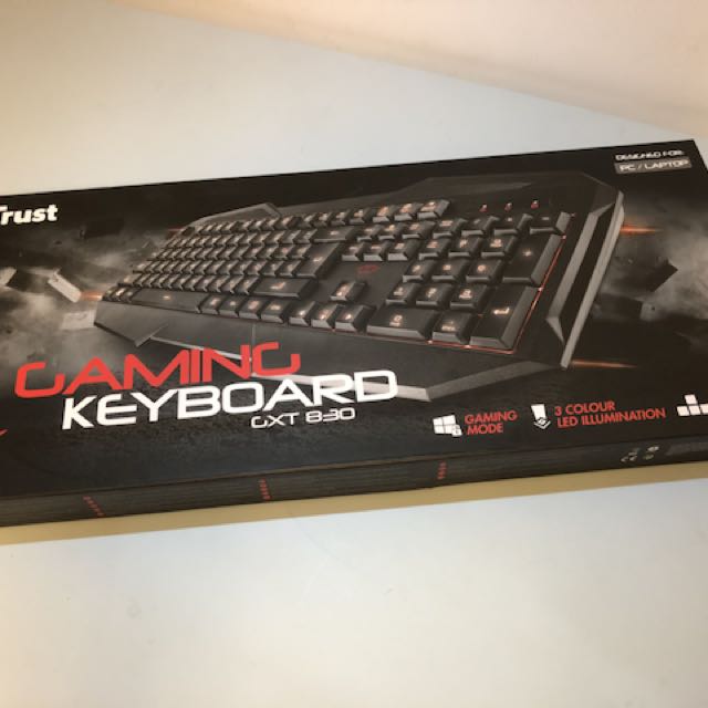 Trust Gaming Keyboard Gtx0 Electronics Computer Parts Accessories On Carousell