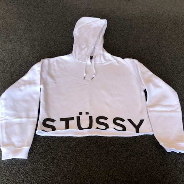 white stussy jumper