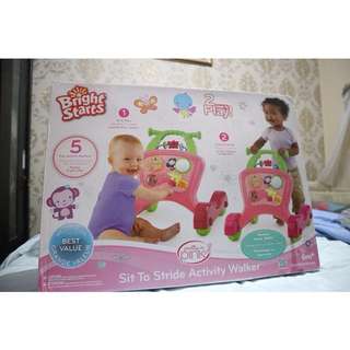 Bright starts sit to stride activity walker