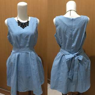 KOREAN Dress Sky Blue