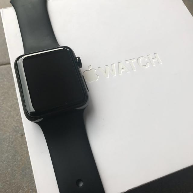 42mm Apple Watch Stainless Steel Series 1 Space Black Mobile Phones Gadgets Mobile Gadget Accessories Other Mobile Gadget Accessories on Carousell