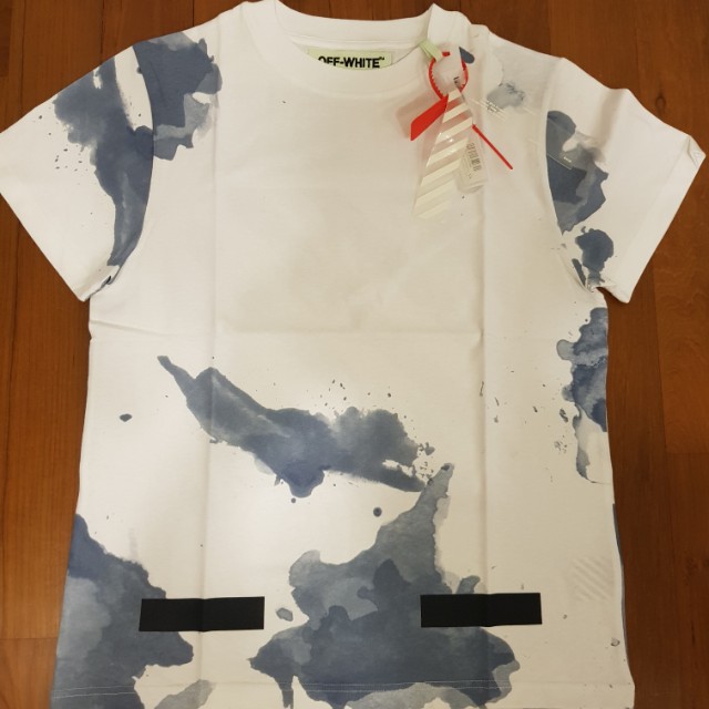 Off white liquid spots tee discount