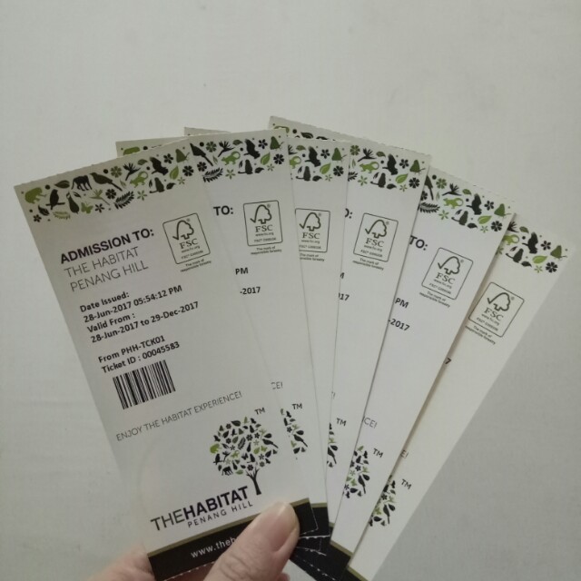 Admission Tickets To The Habitat Penang Hill Tickets Vouchers Attractions Tickets On Carousell