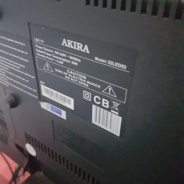 Akira LED TV, TV & Home Appliances, TV & Entertainment, TV on Carousell