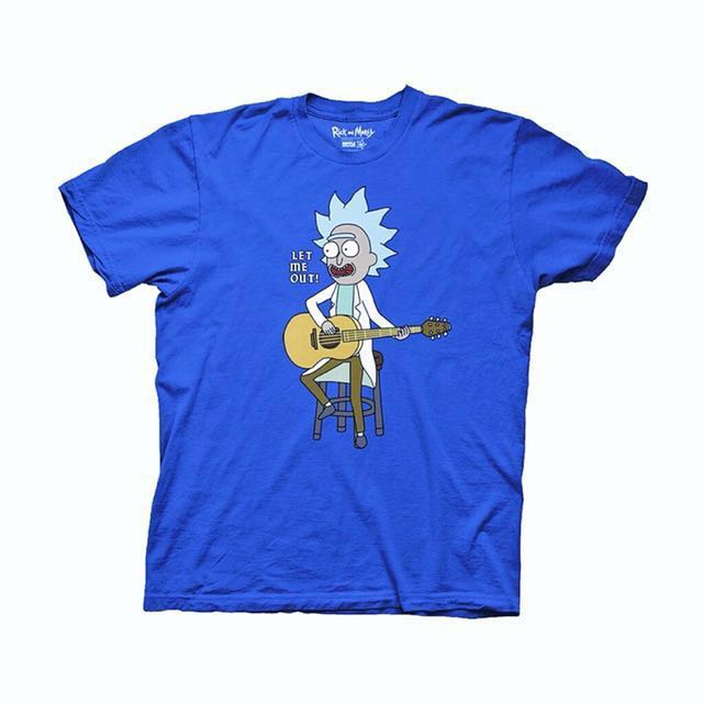 Brand New Tiny Rick Guitar Rick And Morty T Shirt Size S Men S Fashion Clothes On Carousell