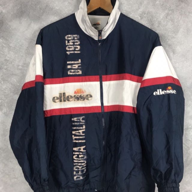 ellesse 拼色风衣外套
