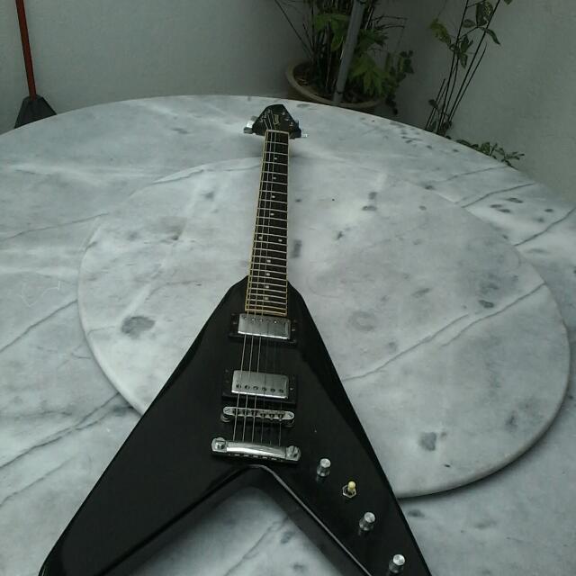 Flying V Guitar Samick Made In Korea
